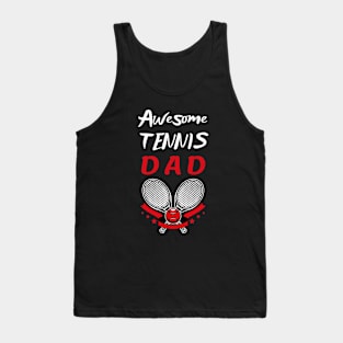 US Open Tennis Dad Racket and Ball Tank Top